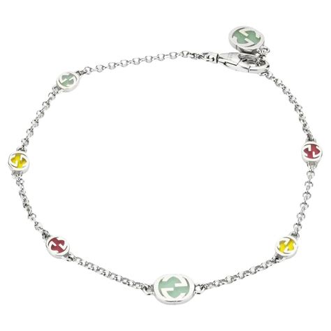 gucci heart bracelt|gucci interlocking bracelet.